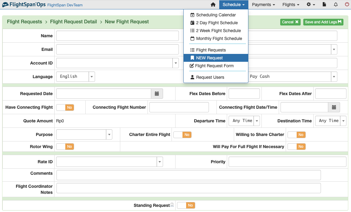 Flight Coordinating – FlightSpan Documentation