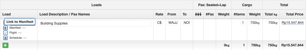 Linking Loads to a Manifest – FlightSpan Documentation