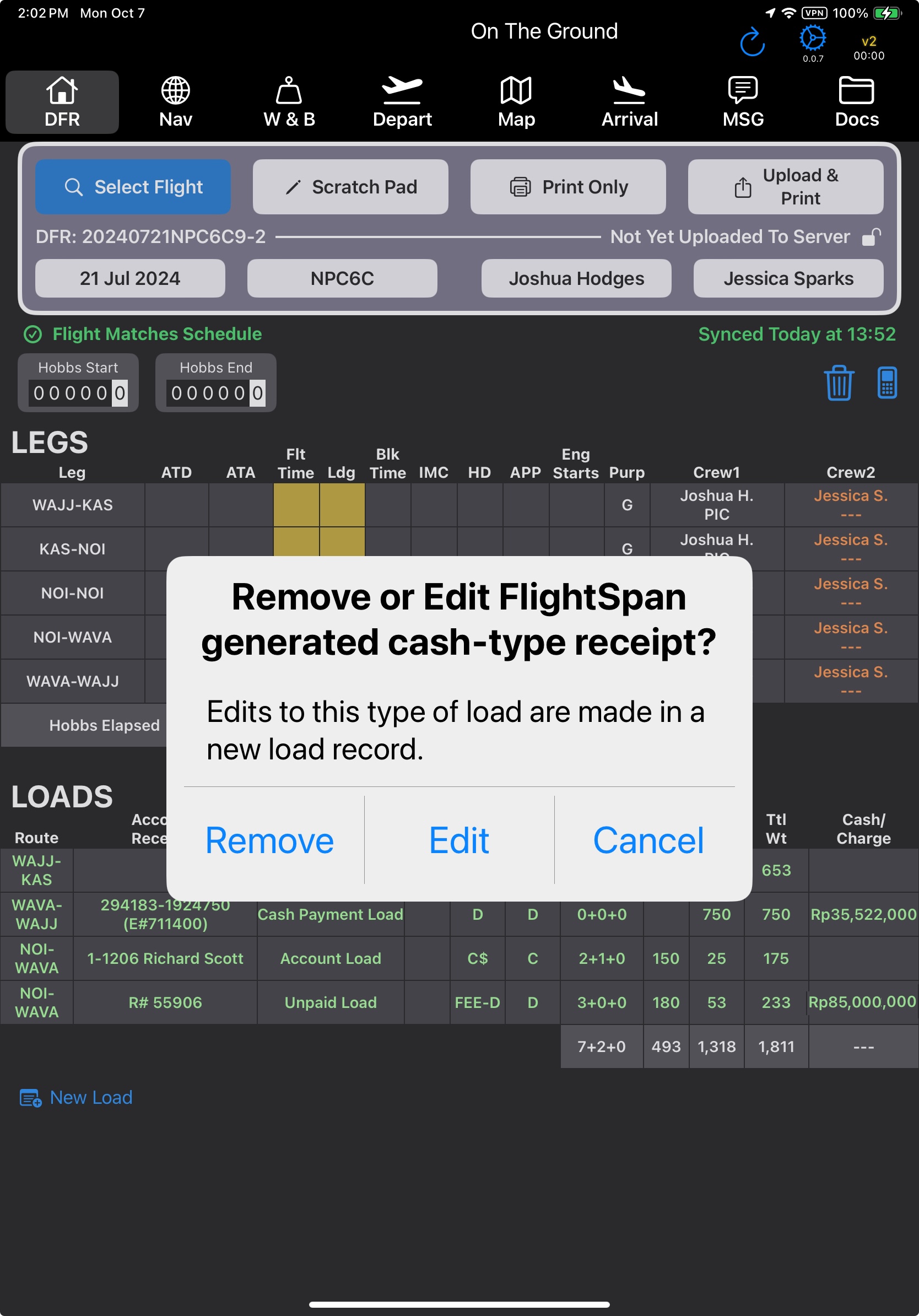 Edit Loads – FlightSpan Documentation